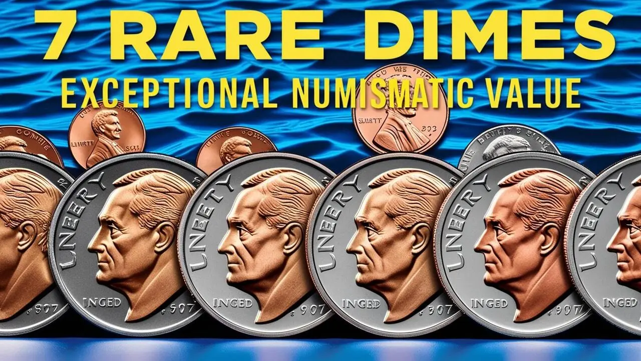 7 Rare Dimes and a Bicentennial