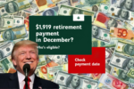 $1919 Retirement Payment in December