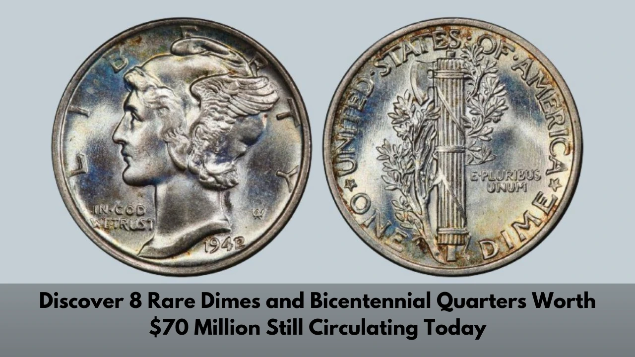 8 Rare Dimes and Bicentennial Quarters