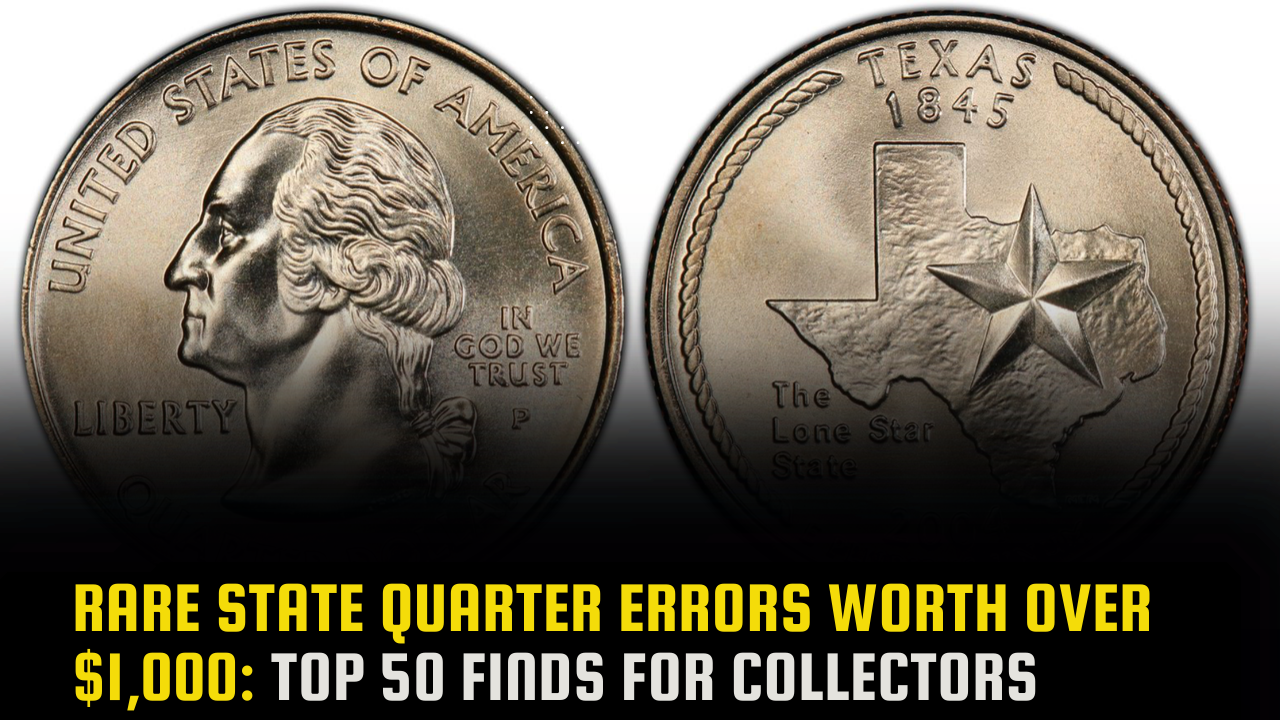 Rare State Quarter Errors Worth Over $1,000: