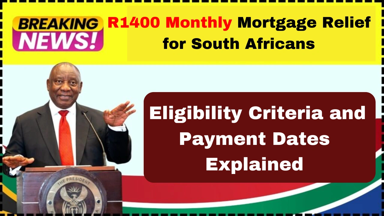 R1400 Monthly Mortgage Relief