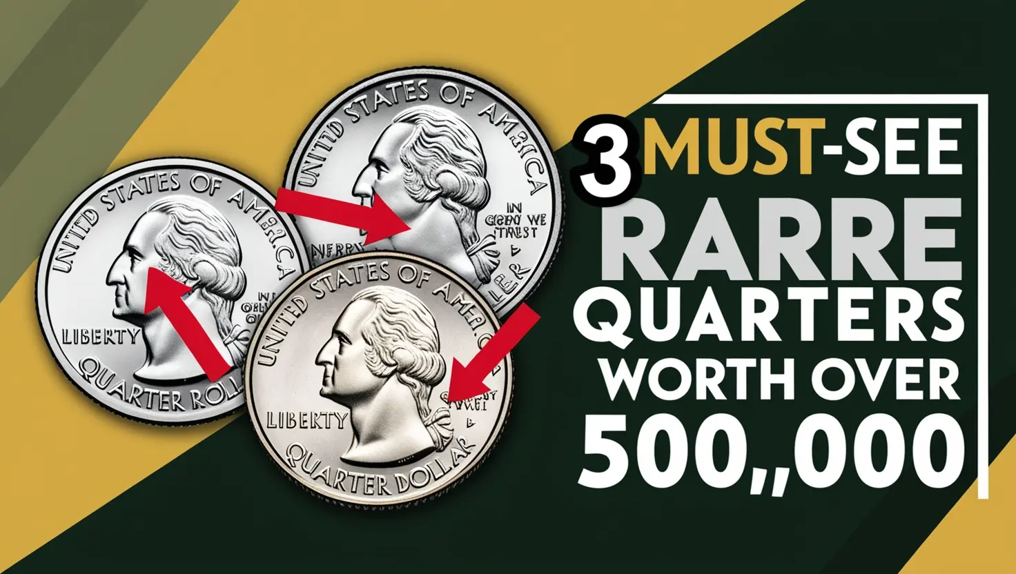 Top 3 Rare Quarters Worth Over $500,000 You Need