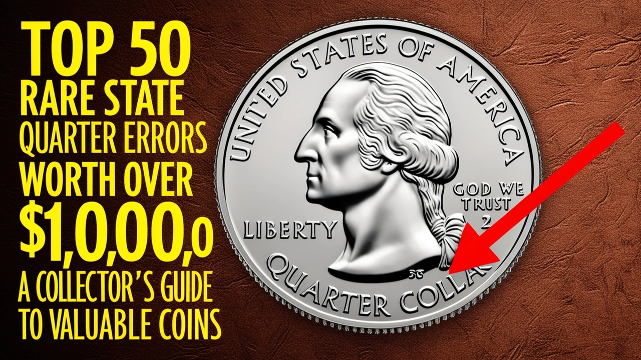 Top 50 Rare State Quarter Errors Worth Over $1,000