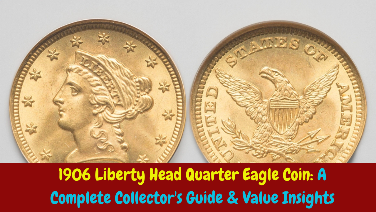 1906 Liberty Head Quarter Eagle Coin: