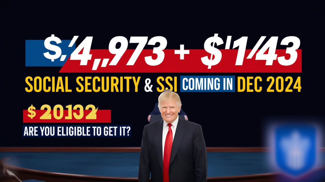 $4,973 + $1,143 for Social Security & SSI