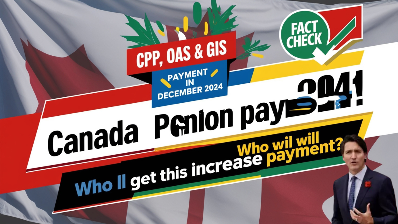 CPP, OAS & GIS Pensions in December