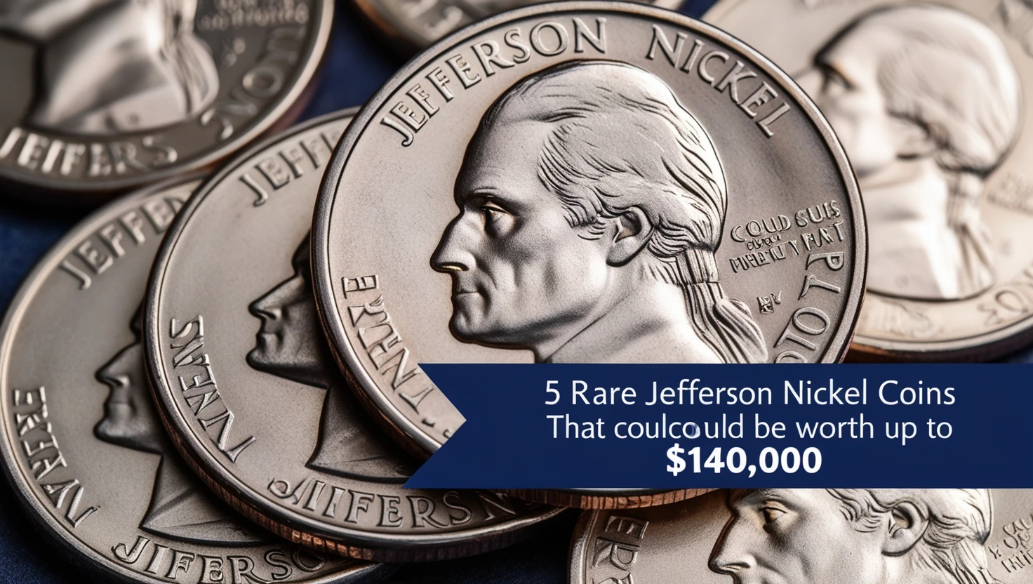 5 Rare Jefferson Nickel Coins