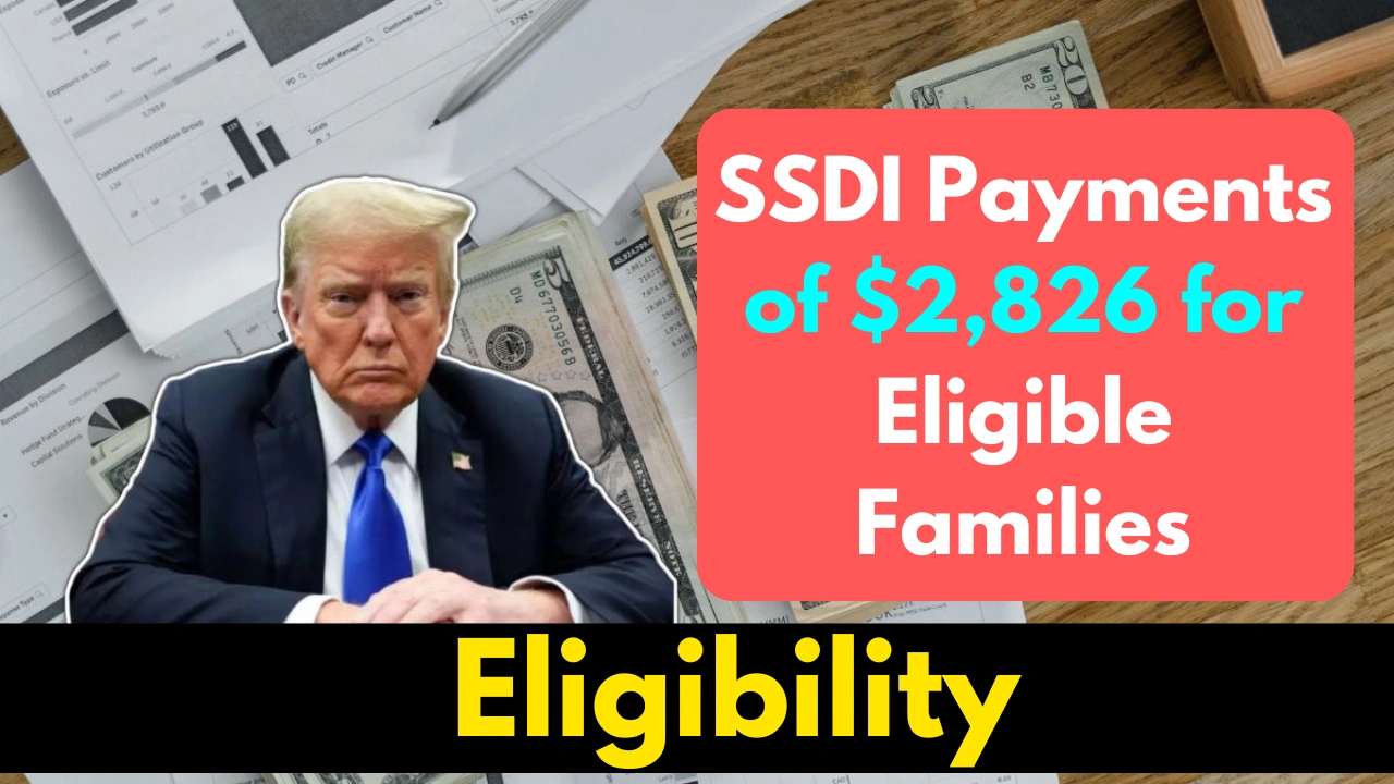 SSDI Payments of $2,826 for Eligible