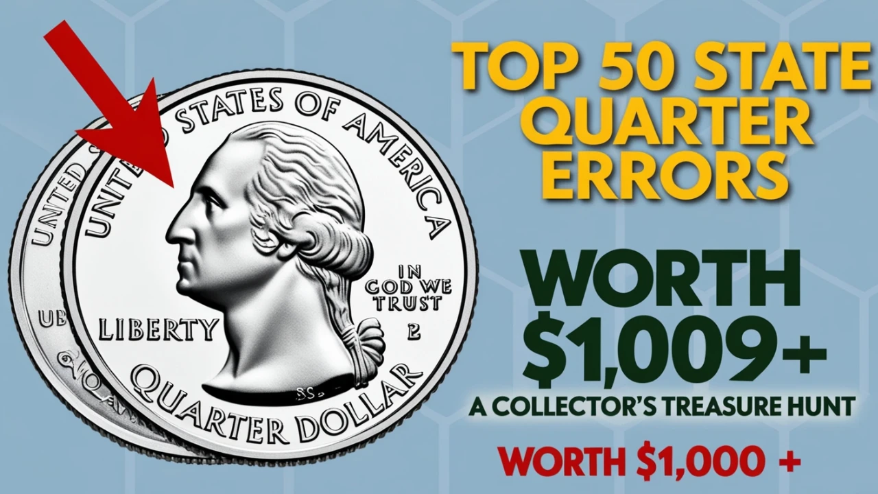 Top 50 State Quarter Errors Worth $1,000+