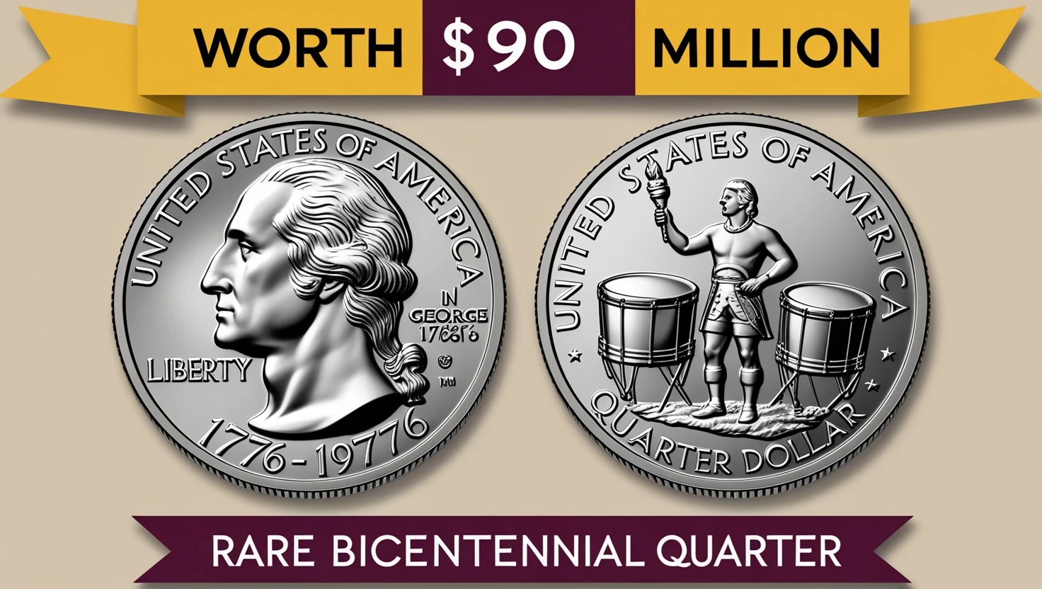 Bicentennial Quarter Worth $90 Million