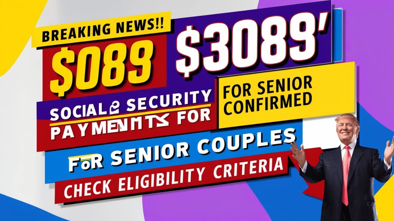 Senior Couples to Receive $3,089