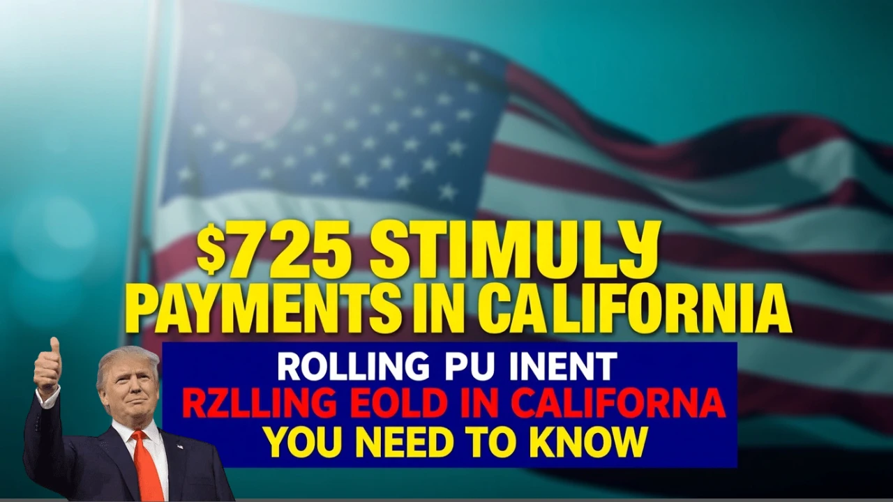 California $725 Stimulus Payments