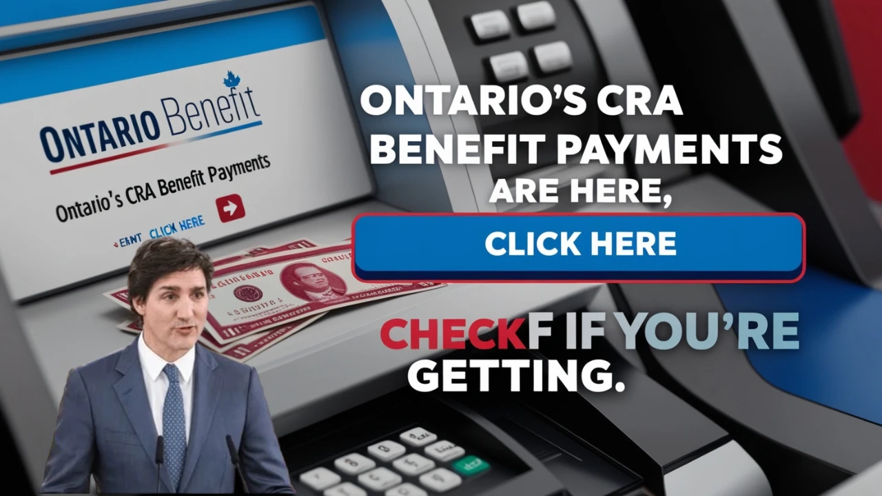 Ontario CRA Benefit Payments 2025