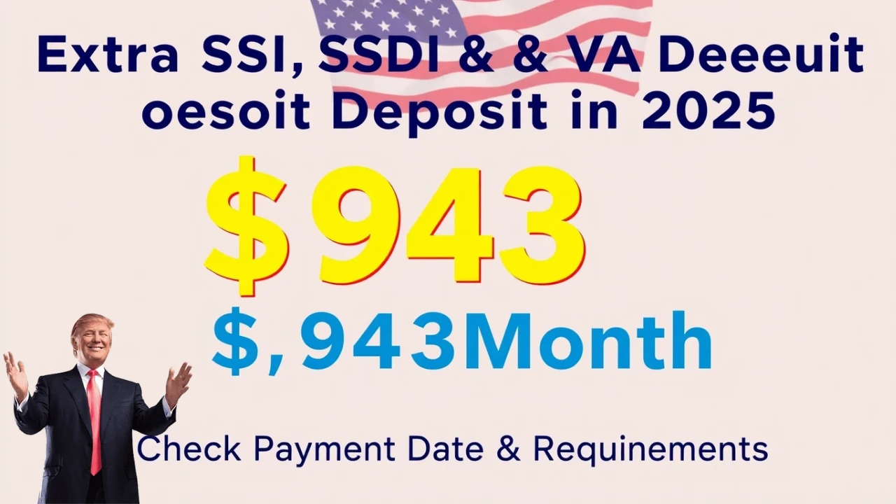 $943 Monthly from SSI, SSDI & VA Benefits