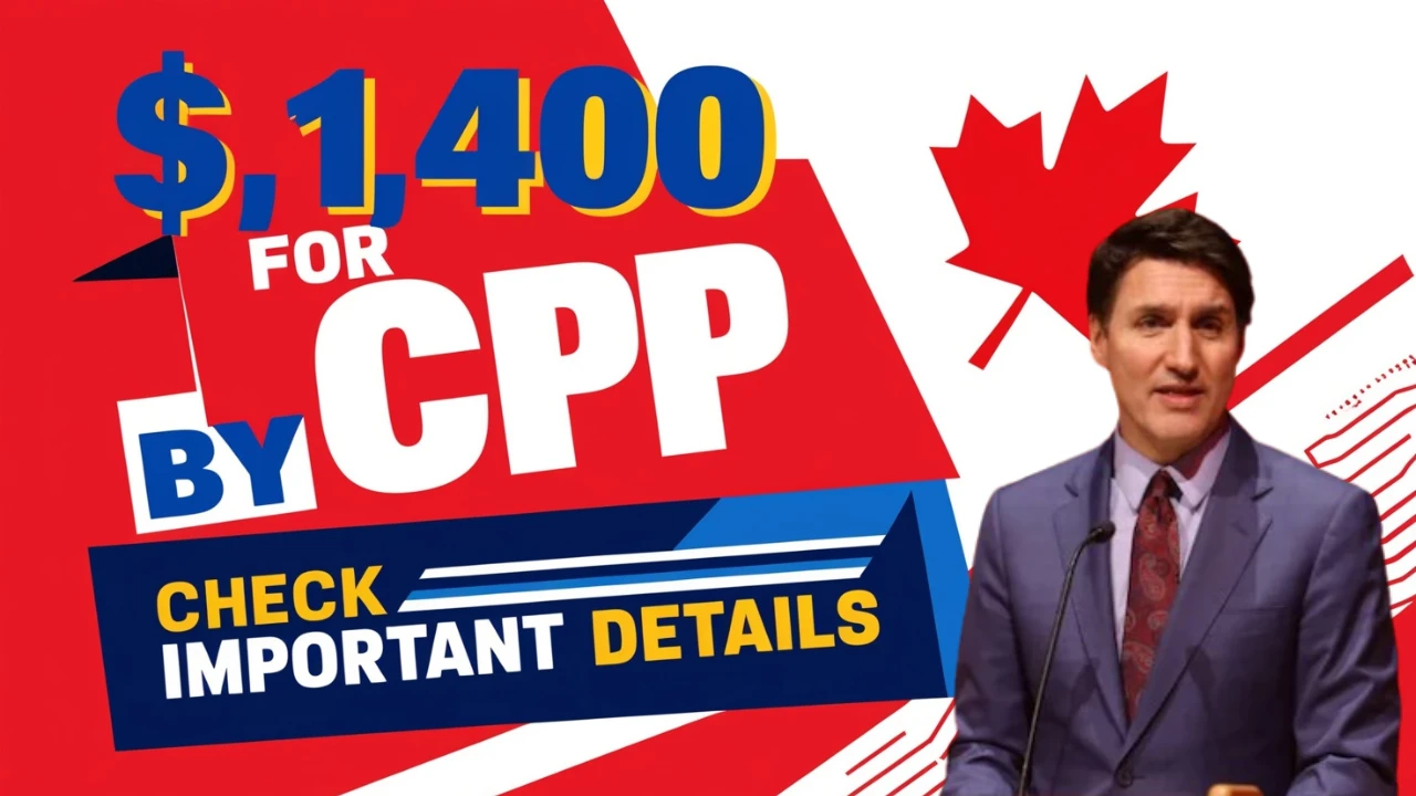 $1400 CPP Payment by CRA in January