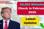 $2,500 Stimulus Check in February 2025