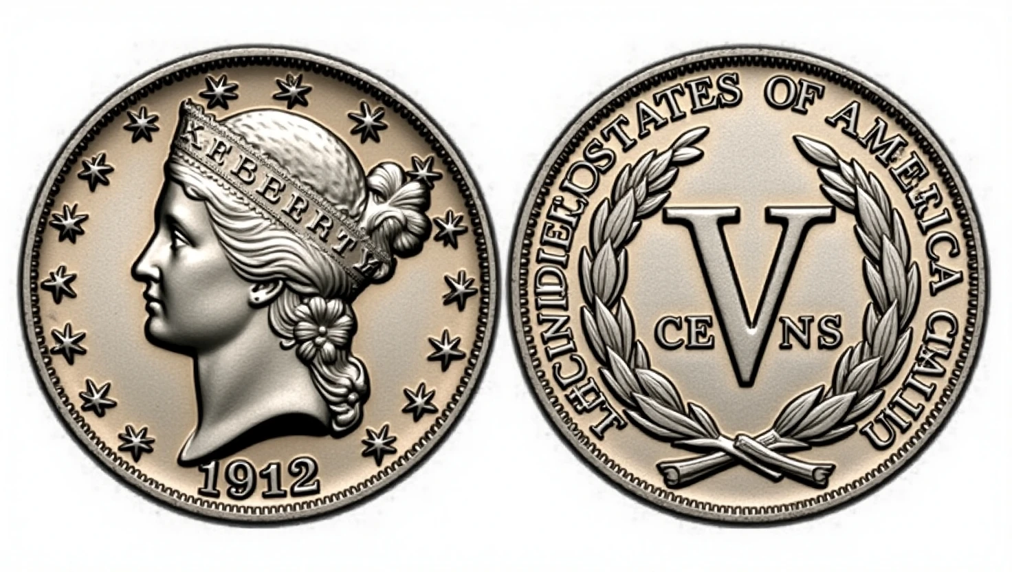 1912 Liberty Head V Nickel