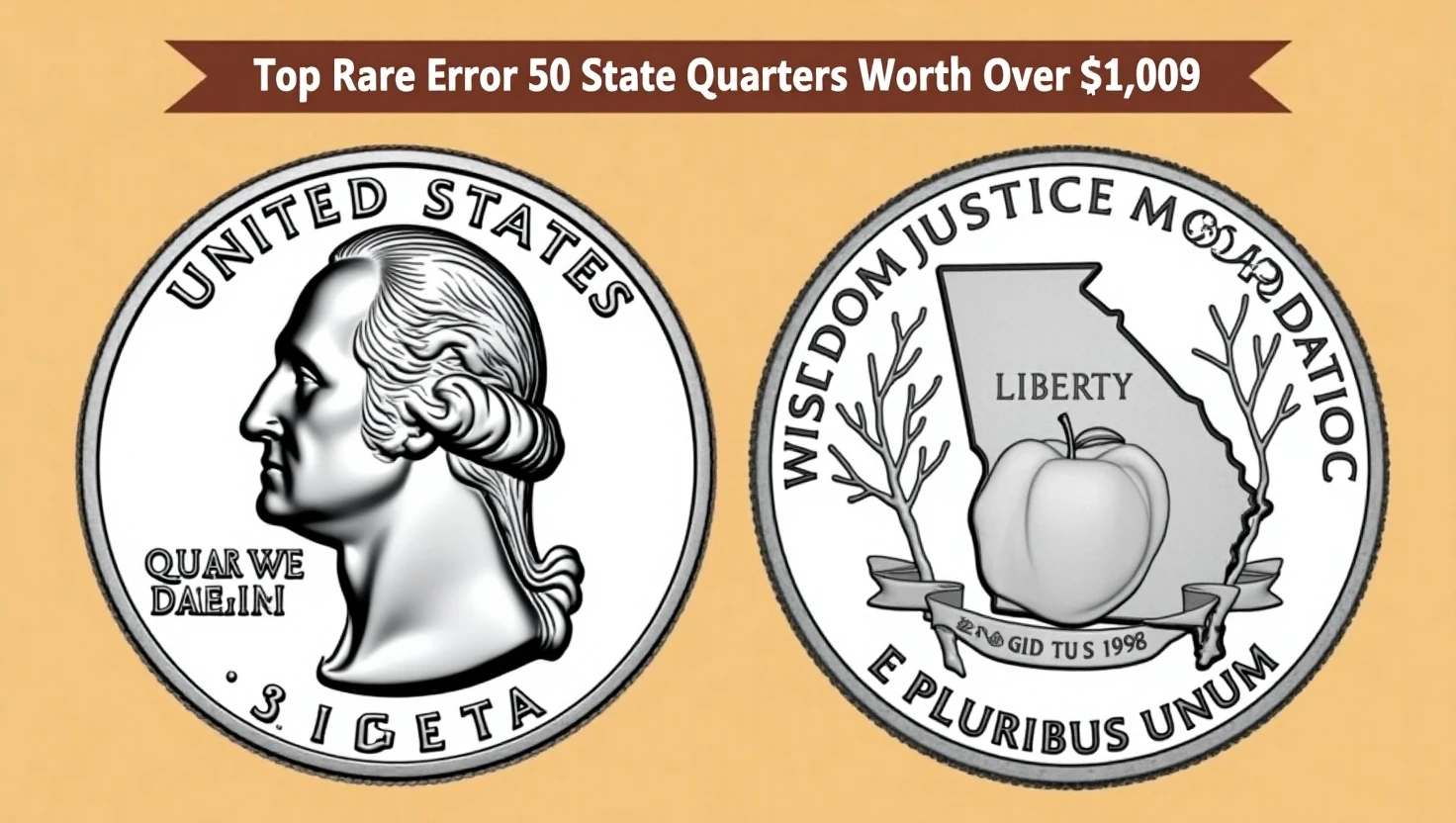 Top 50 Rare State Quarter Errors